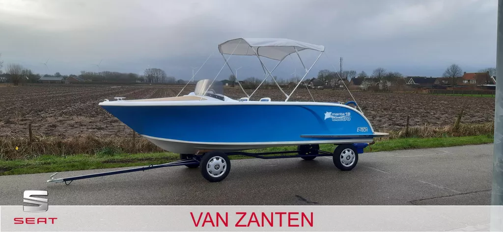 Manta 18 Electrische Toerboot, Italiaans retro design, 10kw Lithium ion!!