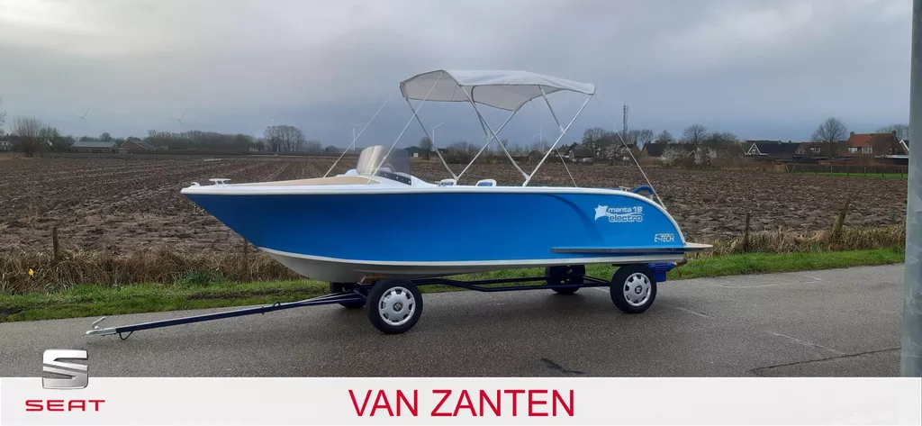 Manta 18 Electrische Toerboot, Italiaans retro design, 10kw Lithium ion!!